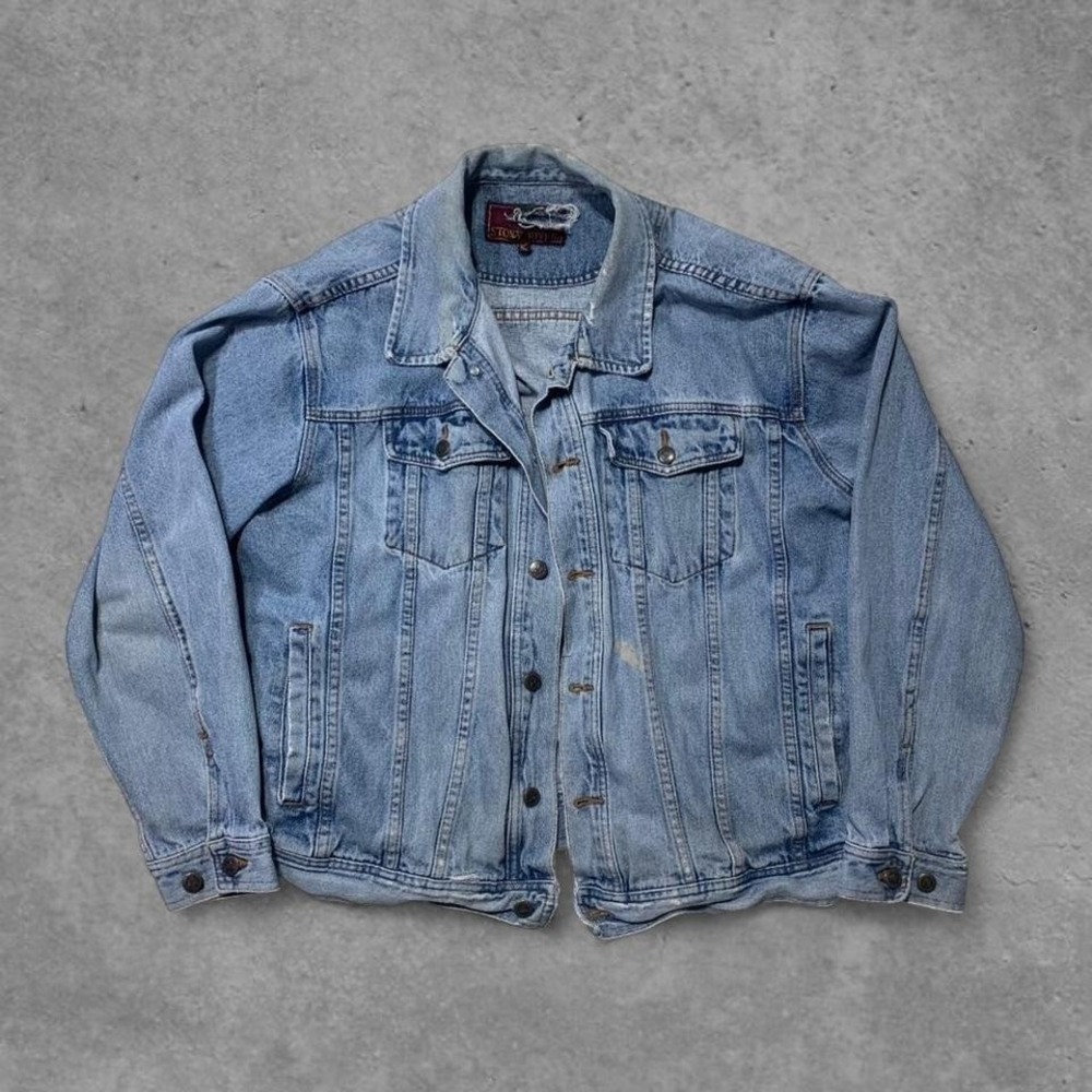 Vintage Stony River Heavyweight Denim Trucker Jacket